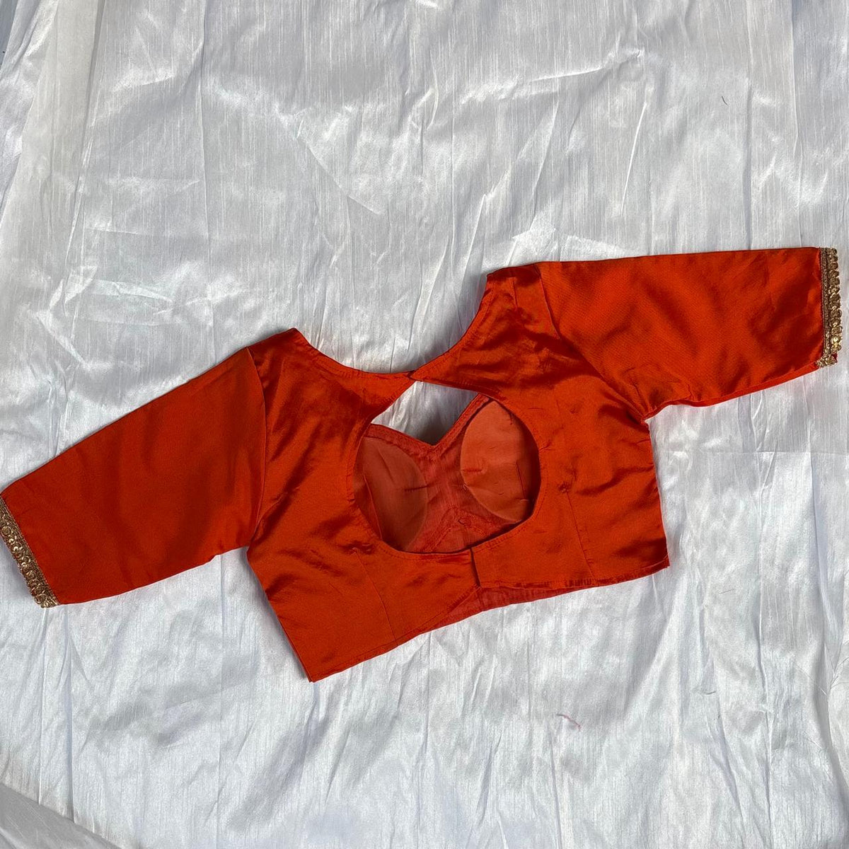 Orange Tukki Elbow Blouse - Fal3360