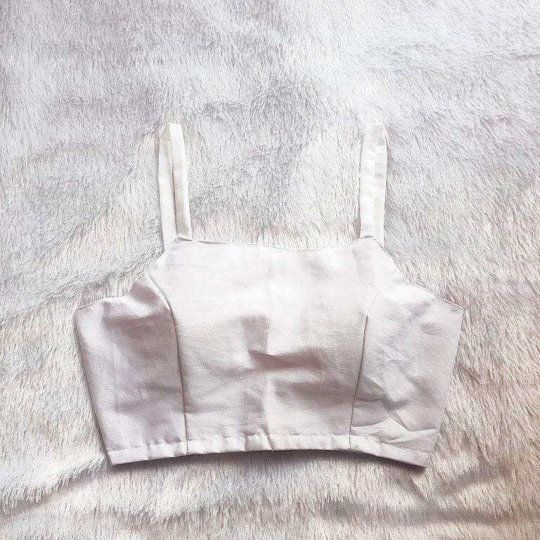 White Plain Cotton Blouse
