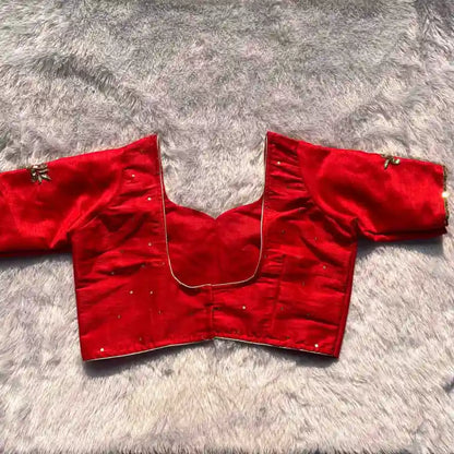 Bridal Handwork Pure Raw Silk Blouse