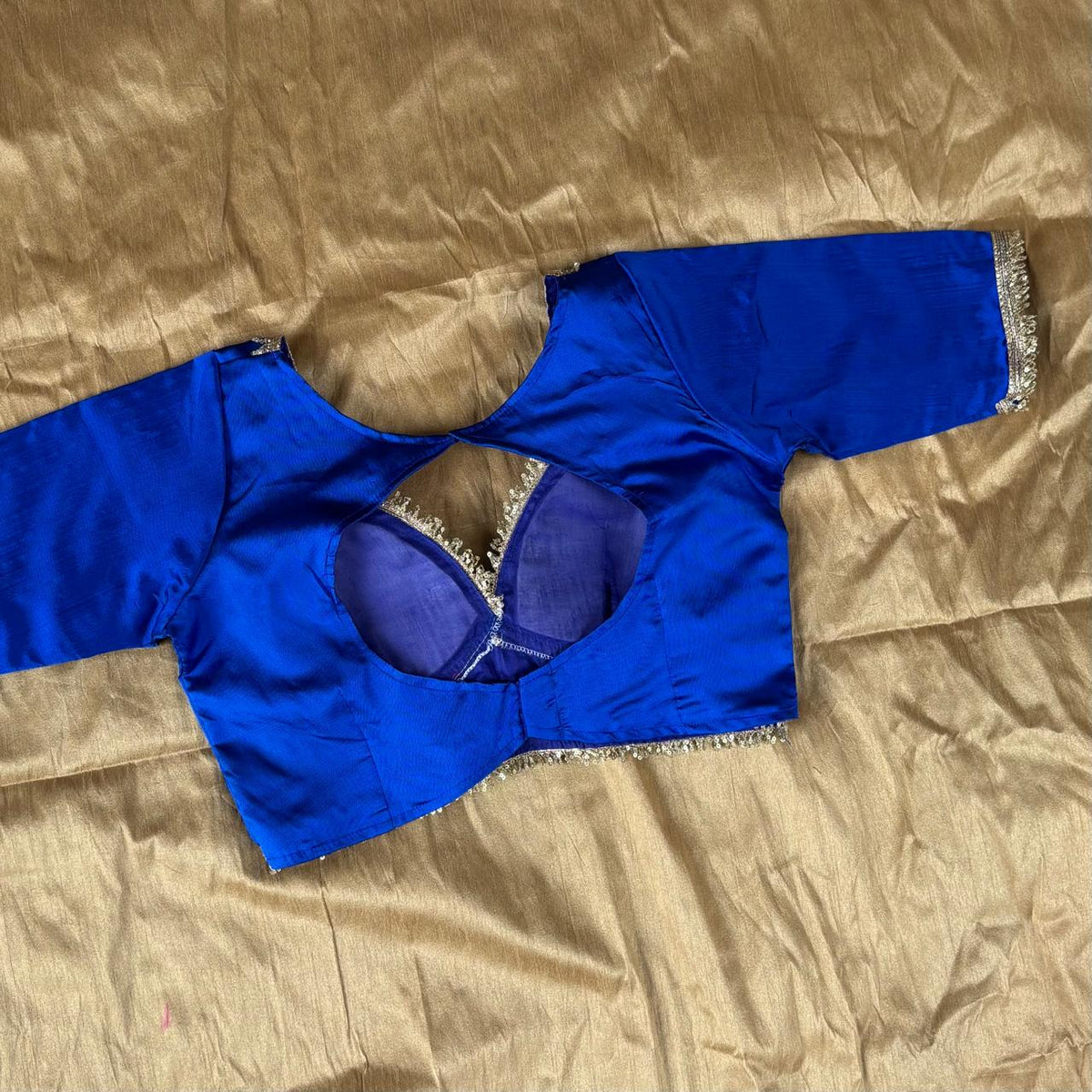 Royal Blue Tukki Gotta Work Blouse - Fal3361